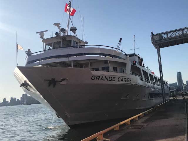 Cruise ship at port
