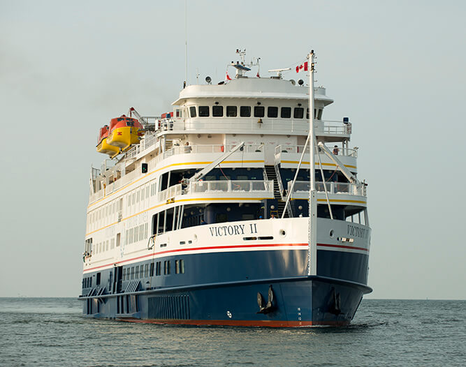 Cruise ship at port