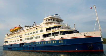 Cruise ship at port