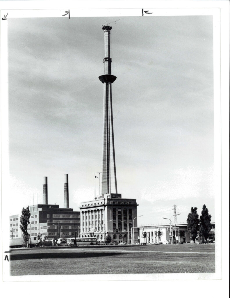 the Toronto Port Authority building with tower in background