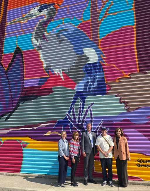 mural.jpg Shagi, a new mural at the Port of Toronto Cruise Ship Terminal