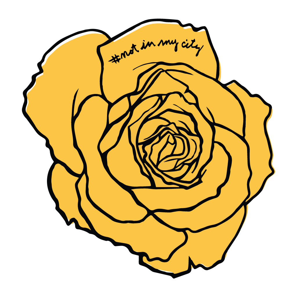 Logo de #NotInMyCity